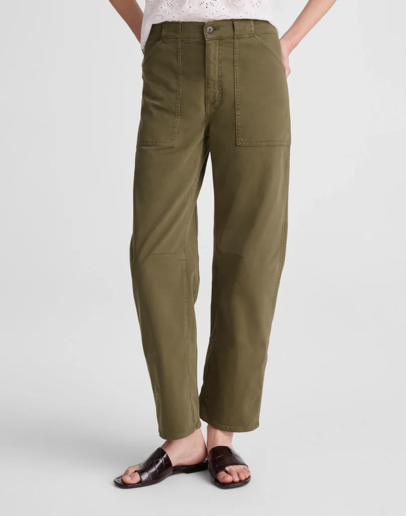 The Darted Barrel-Leg Utility Pant