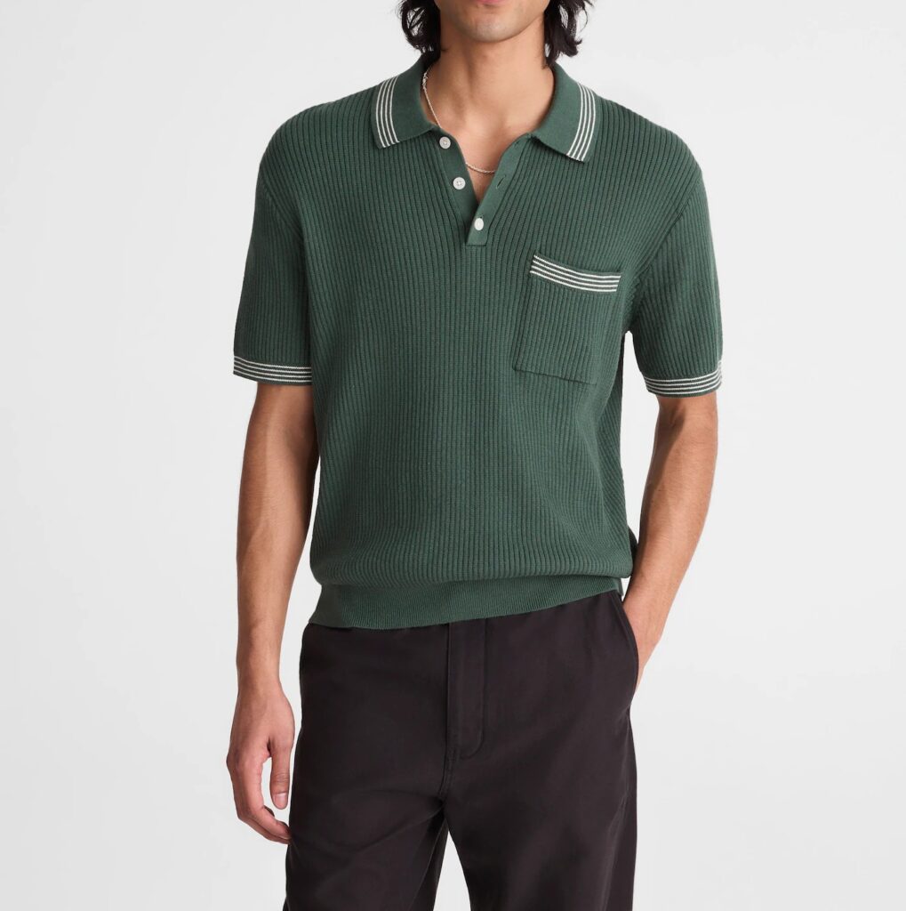 Tipped Sweater Polo