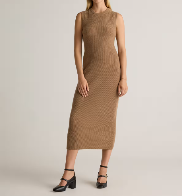 Mongolian Cashmere Sleeveless Midi
