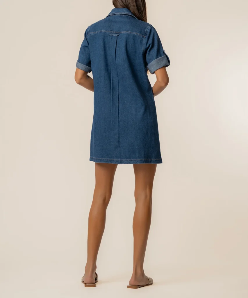 Eliza Denim Dress in Capturing Wash - hover