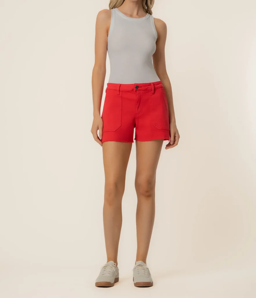 Jane High Rise Short in Tomato