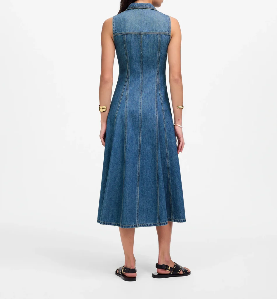Pleated Midi Shirtdress - hover
