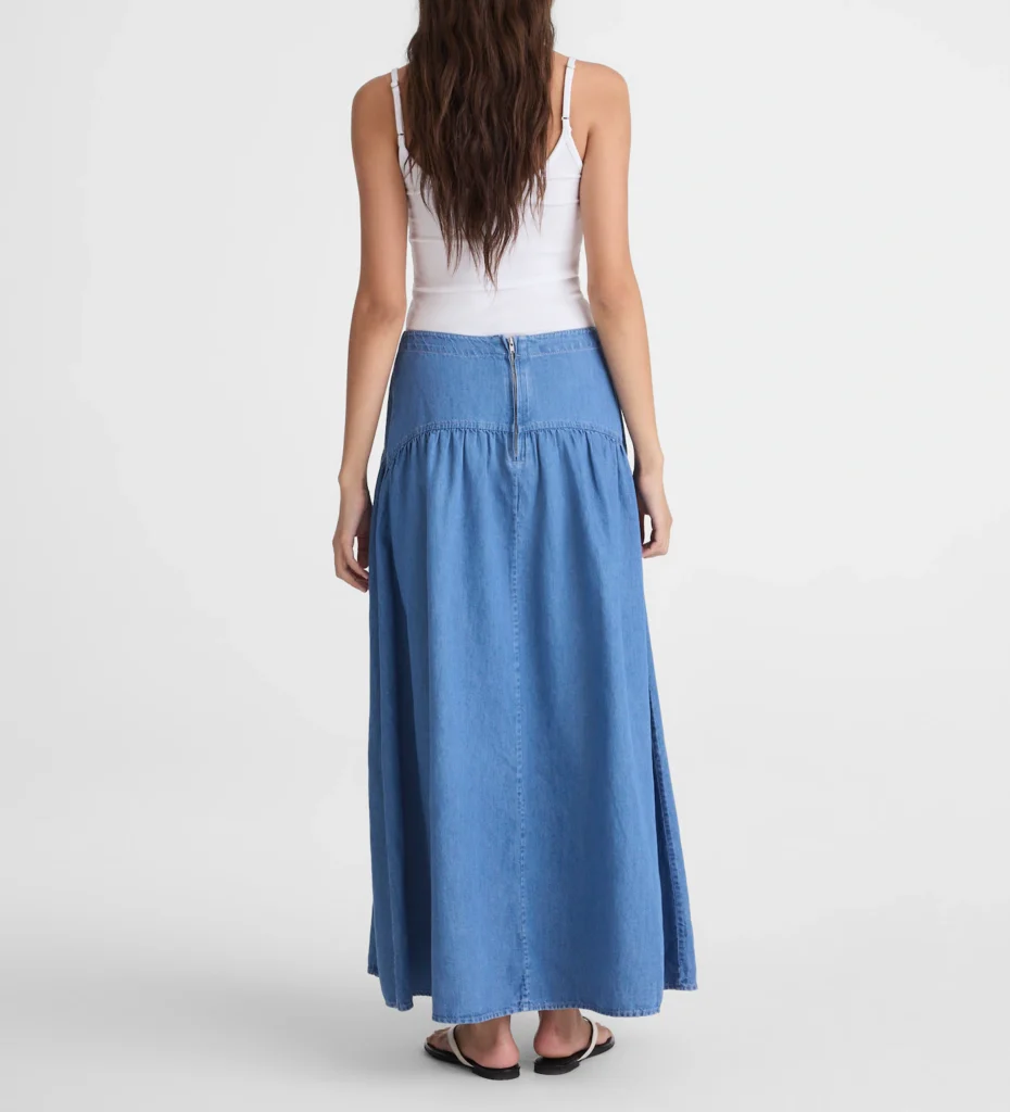 Drop-Waist Maxi Skirt - hover