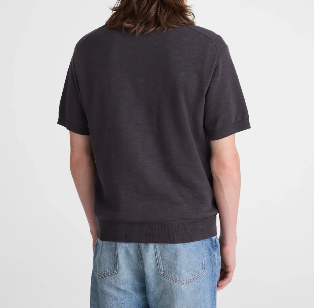 Johnny-Collar Sweater Polo - hover