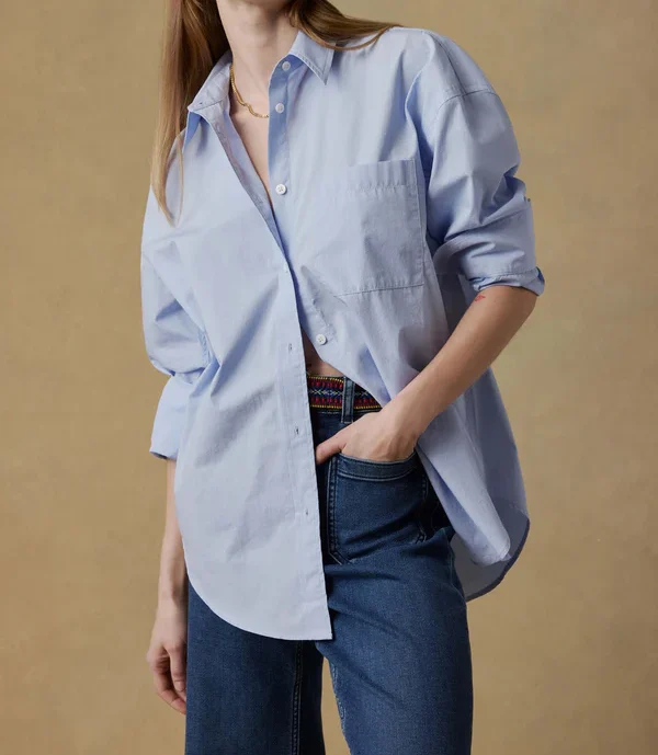 Coastal Poplin Relaxed Shirt