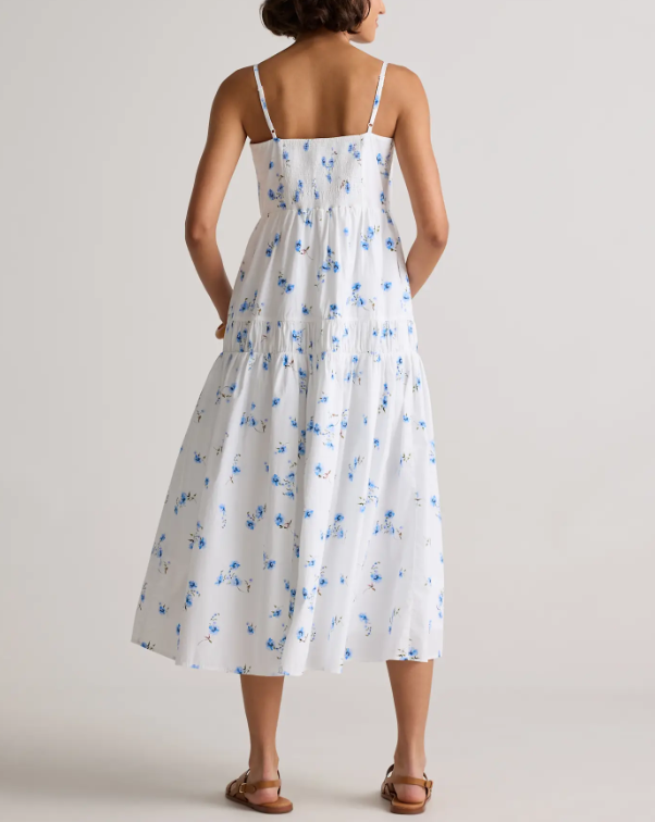 Poplin Spaghetti Strap Maxi Dress - hover