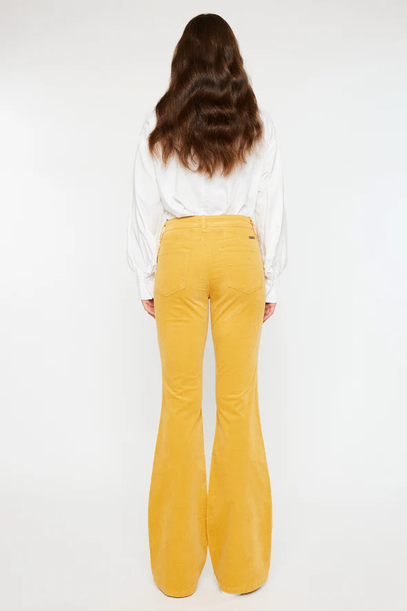 Lunita High Rise Corduroy Flare - hover