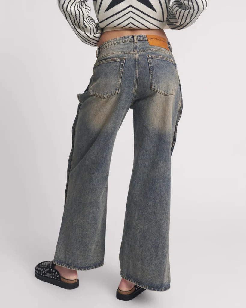Billie Mid Waist Long Rise Straight Leg - hover