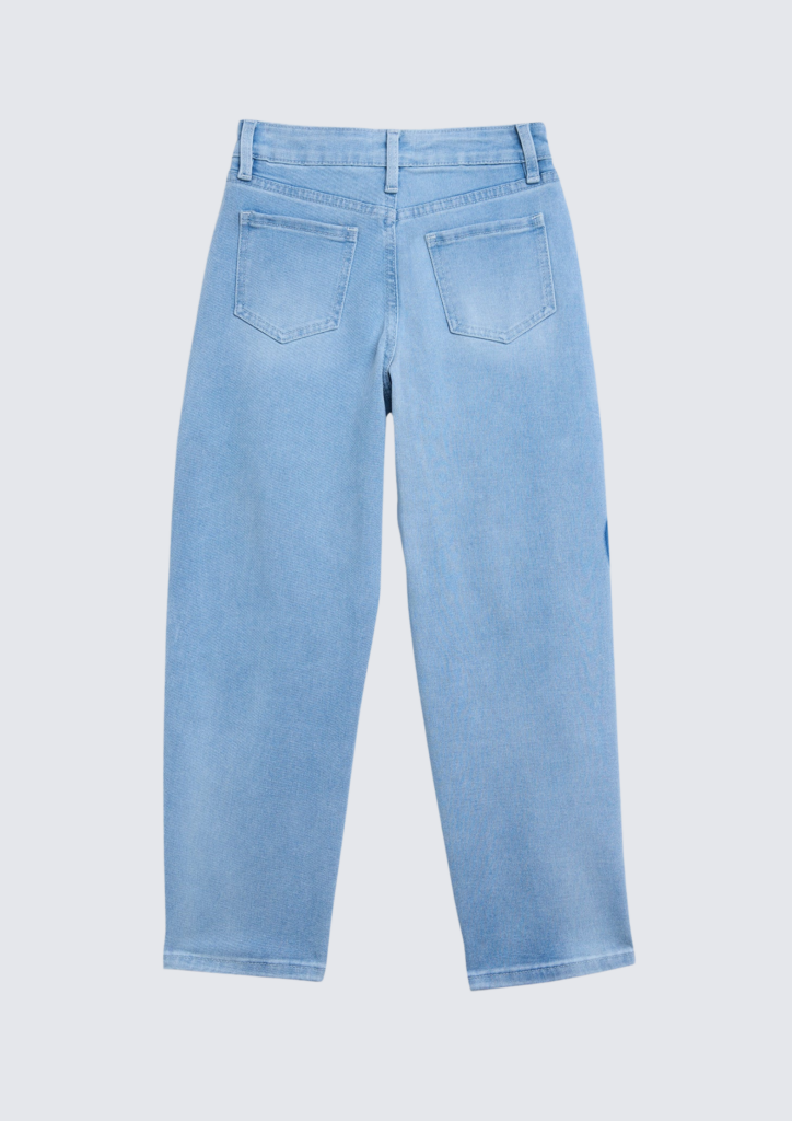 Girls Heart Shadow Barrel Jeans - hover