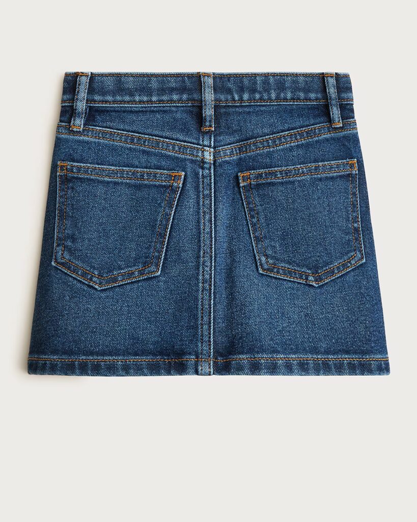 Girls’ classic stretch denim skirt - hover