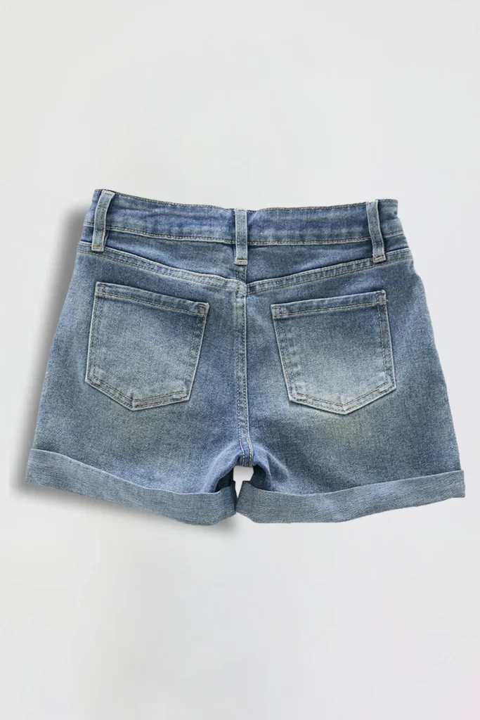 Cuffed Short with Star Patches - hover